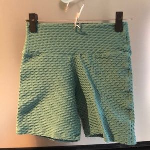 Mint Croco BBB biker shorts